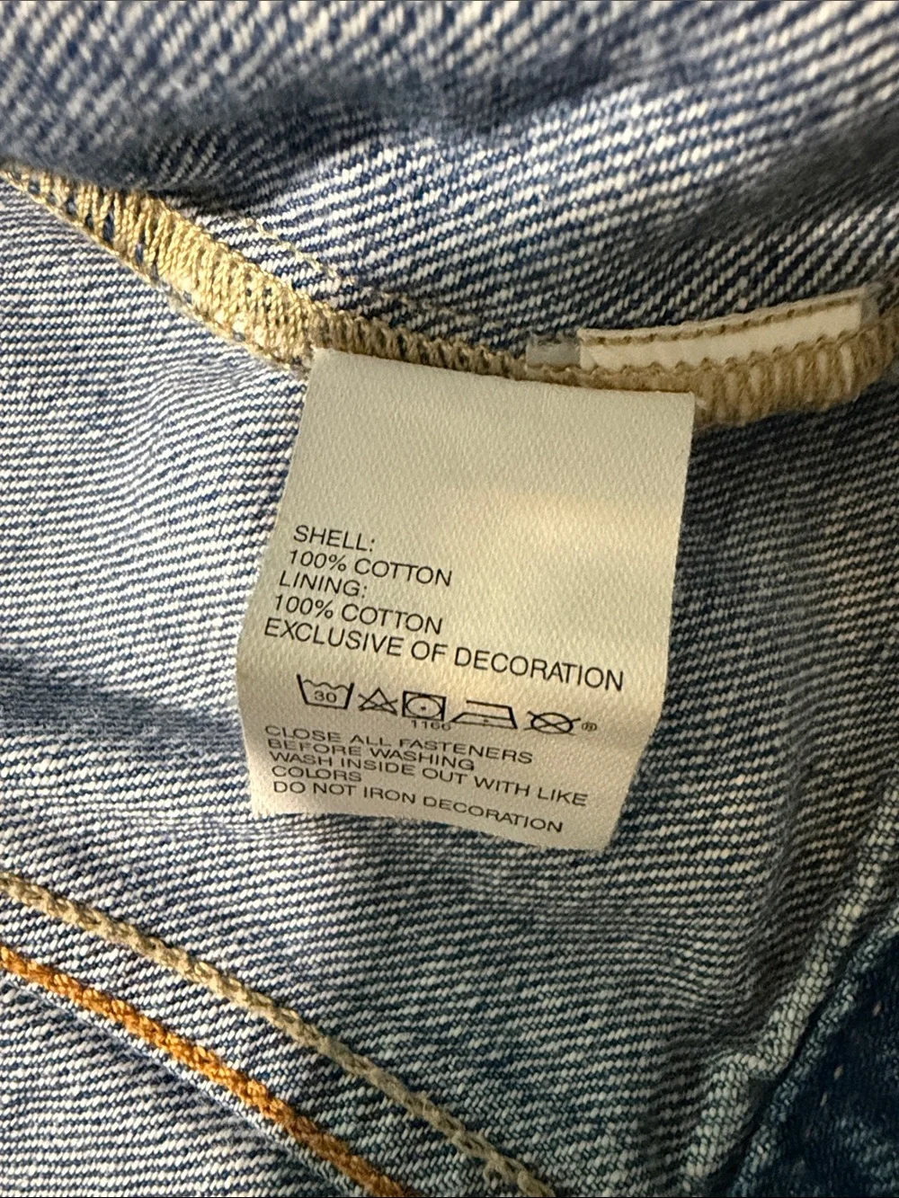Junk Food + Gap Classic Kids Denim Jean Jacket with Flag Patch - Blue